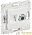 Розетка двойная TV+RJ45 кат.6E SKANDY SK-A15W арктич. бел. IEK 