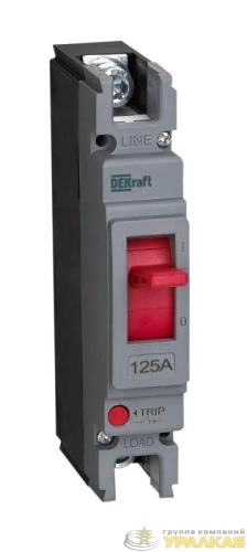 Выключатель автоматический 1п 125А 20кА ВА-301 DEKraft 