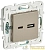 Розетка USB A+C 3.1А SKANDY SK-R14Sh шампань IEK 