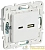 Розетка USB A+C 3.1А SKANDY SK-R14W арктич. бел. IEK 