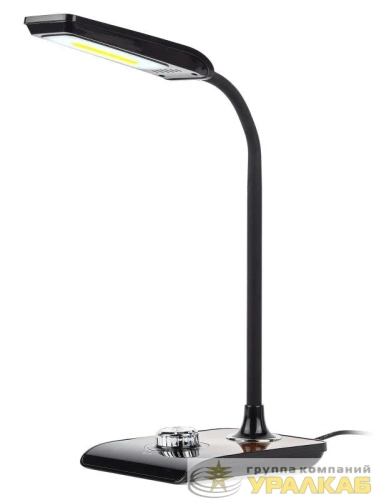 Светильник NLED-473-10W-BK настол. черн. с деревом ЭРА 