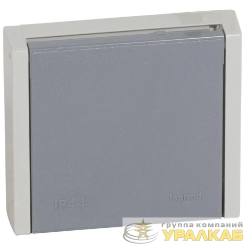 Розетка 1-м СП Plexo 20А IP44 400В 3P+E сер. Leg 