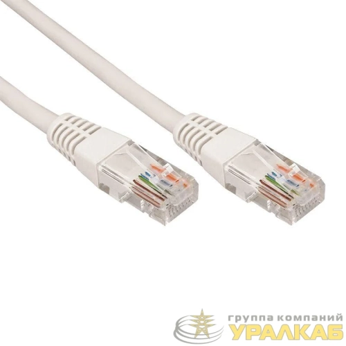 Патч-корд UTP 5e кат. литой 5.0м сер. Rexant 