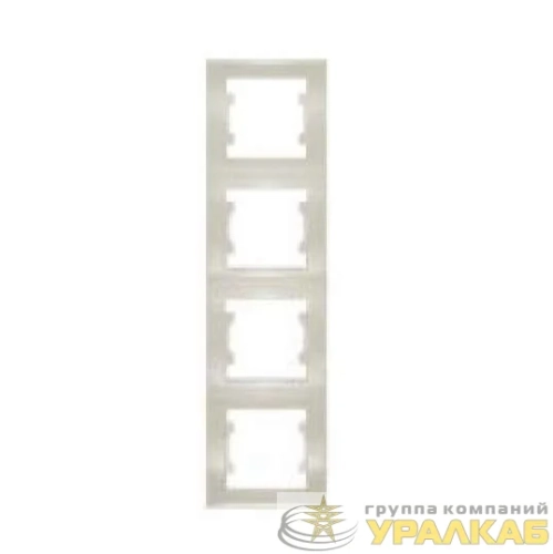 Рамка 4-м Бриллиант верт. сл. кость UNIVersal 