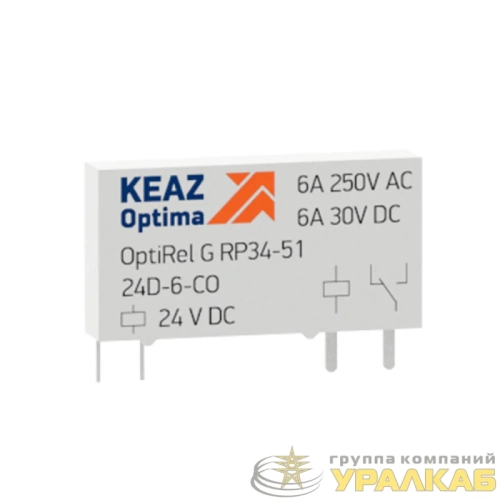 Реле промежуточное OptiRel G RP34-51-24D-6-CO-G КЭАЗ 