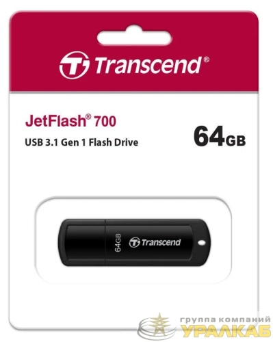 Флеш-накопитель TS64GJF700 64GB JetFlash 700 (black) USB3.0 Transcend 
