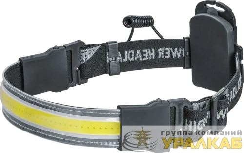 Фонарь налобный 93 866 NPT-H34-3AAA 1COB 7Вт 3реж. NAVIGATOR 