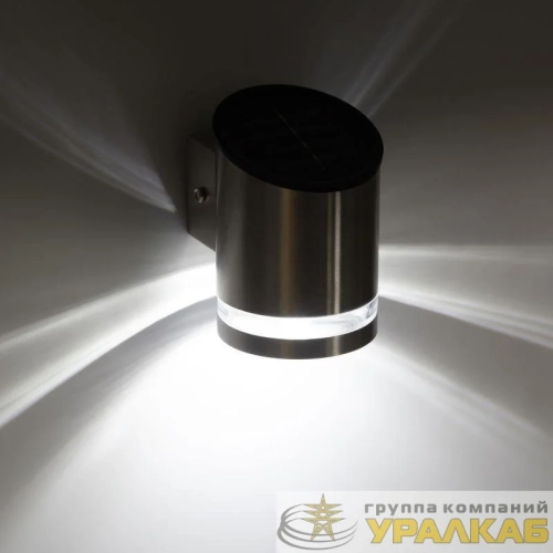 Светильник светодиодный ERAFS012-03 "Статус" 3LED уличный настенный на солнечн. батарее Эра 