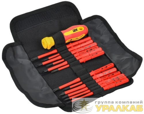 Отвертка диэлектрическая с жалами SLIM 13шт ARMA2L 5 IEK 