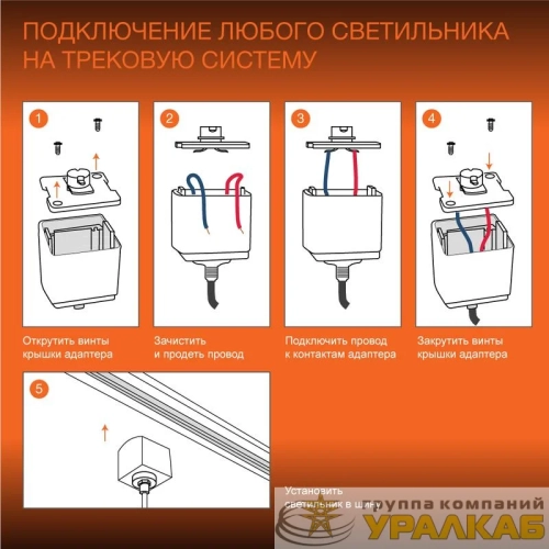 Светильник светодиодный трековый ECO TRACKSP 1PH GU10 BKRD LEDVANCE 