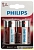 Элемент питания алкалиновый D/LR20 1.5В Power (блист. 2шт) Philips 