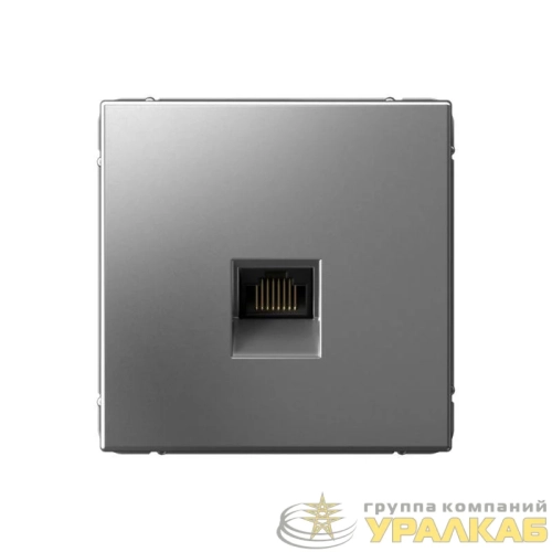 Розетка компьютерная ArtGallery RJ45 кат.6A механизм сталь SE 