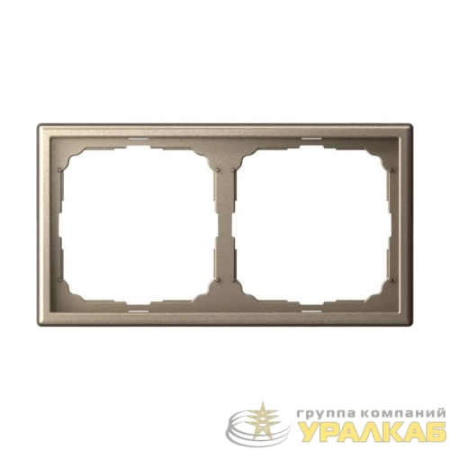 Рамка 2-м ArtGallery универс. шампань SE 