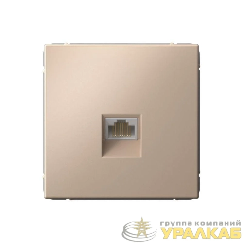 Розетка компьютерная ArtGallery RJ45 кат.6A механизм песочн. SE 
