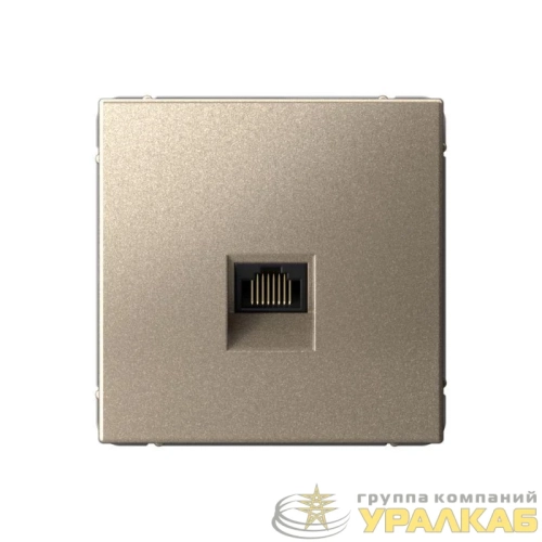 Розетка компьютерная ArtGallery RJ45 кат.6A механизм шампань SE 