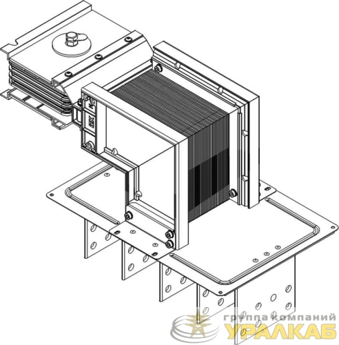 Секция фланцевая лев. Тип1 630А Al 3L+N+PER НК IP55 тран. IEK 