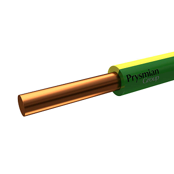 Провод ПуВ 1х6 Ж/З 450/750В (бухта) (м) РЭК-PRYSMIAN 