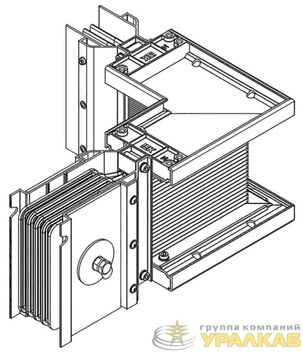 Секция угловая лев. н/2 1600А Al 3L+N+PER НК IP55 тран. IEK 
