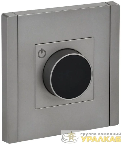 Термостат электронный FORTE&PIANO FP552 с индикацией сталь IEK 