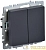 Выключатель проходной 2-кл. СП BRITE ВС10-2-6-БрГ 10А механизм графит IEK 