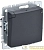 Розетка BRITE РСбш10-3-БрГ 16А IP20 с заземл. защ. шторки с крышкой механизм графит IEK 