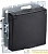 Розетка BRITE РСбш10-3-БрЧ 16А IP20 с заземл. защ. шторки с крышкой механизм черн. IEK 