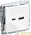 Розетка BRITE USB A+C 18Вт РЮ11-1-БрБ механизм бел. IEK 