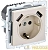 Розетка BRITE РЮш10-2-БрКр 16А с USB A+A 3.1А с заземл. защ. шторки механизм беж. IEK 