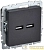 Розетка BRITE USB A+A 3.1А РЮ10-1-БрЧ механизм черн. IEK 