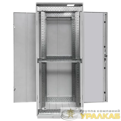 Шкаф напольный 19дюйм TERACOM PRO 33U 600х800мм двери стеклян. с замком-ручкой и метал. сер. EKF 