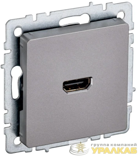 Розетка СП BRITE HDMI РHDMI-0-БрС механизм сталь IEK 