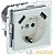Розетка BRITE РЮш10-2-БрЖ 16А с USB A+A 3.1А с заземл. защ. шторки механизм жемчуж. IEK 