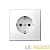 Розетка ArtGallery 16А с заземл. быстрозажим. клем. механизм бел. SE 