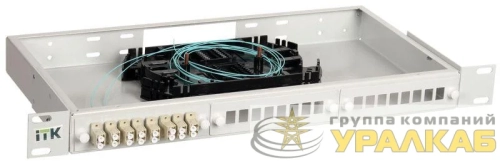 Кросс укомплектованный 1U LC (duplex) 24 порта (OM4) ITK 