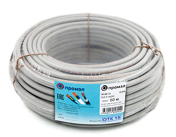 Кабель NUM-O 2х2.5 (бухта 50м) (шт) Промэл 