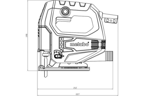 Лобзик STEB 65 Quick 450Вт 600-3100/м мтн коробка Metabo 