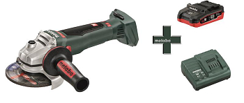 Машина шлифовальная угловая W 18 LTX 125 Акк. 1х3.5Ач LiHD+ЗУ ASC55 Metabo 