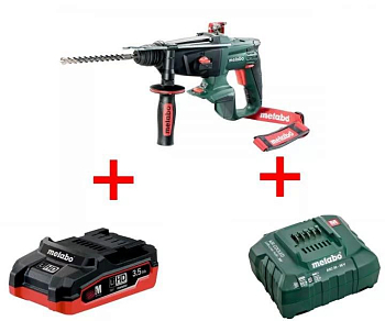 Перфоратор аккумуляторный KHA 18 LTX 1х3.5Ач LiHD+ЗУ ASC55 Metabo 