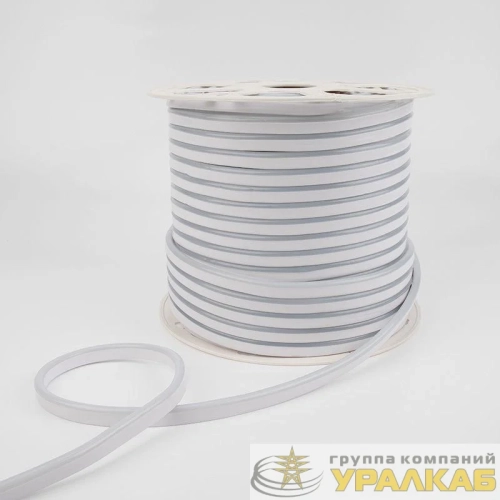 Шнур светодиодный гибкий неон SMD 8х16мм 120LED/м односторон. 24В тепл. бел. (уп.50м) Neon-Night 