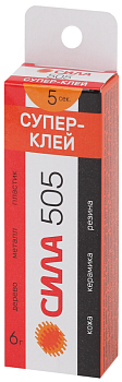 Супер-клей 6г пластик туба в кор. СИЛА 
