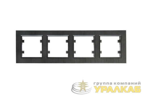 Рамка 4-м Karea LINE STAR чер. Makel 