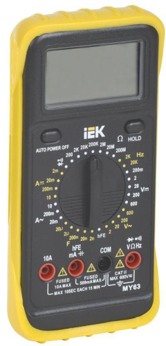 Мультиметр цифровой Professional MY63 IEK 