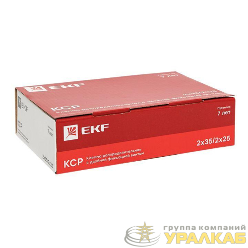 Клемма распределительная КСР с двойн. винтом 2х35/2х25 желт./зел. PROxima EKF 