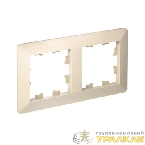 Рамка 2-м AtlasDesign Air беж./дым. бел. SE 