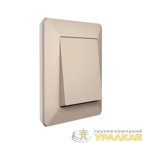 Рамка 1-м AtlasDesign Air песочн./дым. бел. SE 