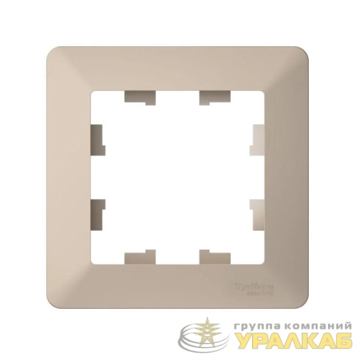 Рамка 1-м AtlasDesign Air песочн./дым. бел. SE 