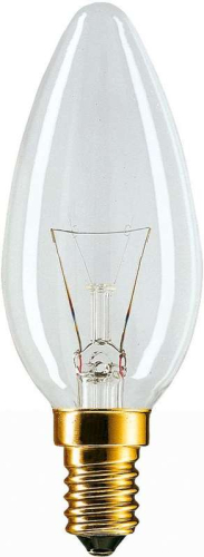 Лампа накаливания Stan 40Вт E14 230В B35 CL 1CT/10X10 Philips 
