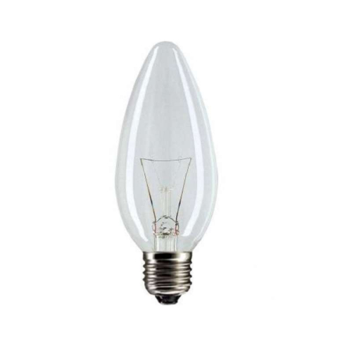 Лампа накаливания Stan 40Вт E27 230В B35 CL 1CT/10X10 Philips 