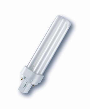 Лампа люминесцентная компакт. DULUX D/E 18W/830 G24q-2 OSRAM 