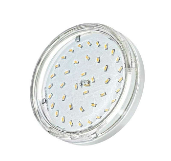 Лампа светодиодная PLED-ECO-GX53 6Вт таблетка 3000К CLEAR тепл. бел. GX53 510лм 230В JazzWay 